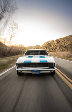 Wit Chevrolet Chevelle agtergrond — Honor MagicPad 3 Pro 12.3 Muurpapier