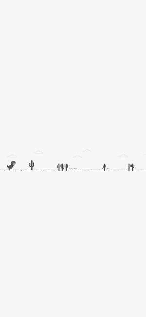 Wit iPhone Geen Internet Dinosourus — iPhone 16e Muurpapier