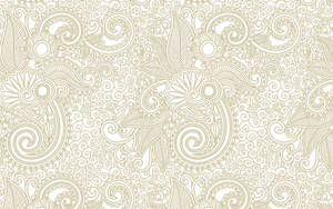 Wit paisley koel patroon agtergrond — Wit estetiese Muurpapier