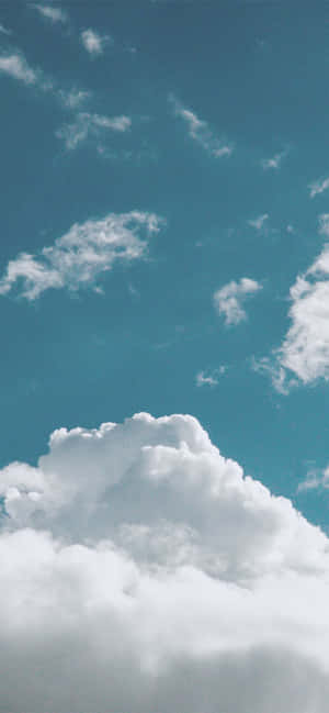 Wit Wolk Agtergrond — iPhone 11 Pro Max Muurpapier