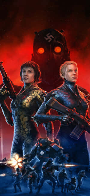 Iphone Xs Wolfenstein Ii Agtergrond — Redmi Note 17 Pro Muurpapier
