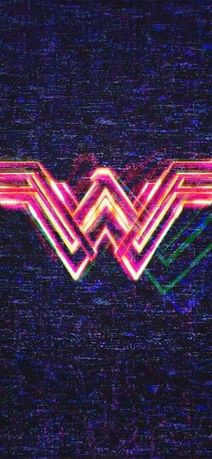 Wonder Woman 1984 neon lig logo muurpapier — iPhone Air Muurpapier