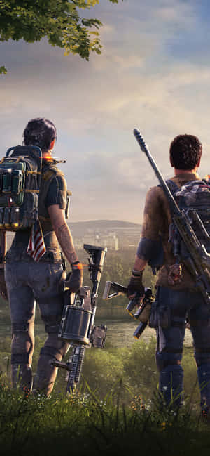 Iphone Xs Max The Division Agtergrond — POCO M7 Plus Muurpapier
