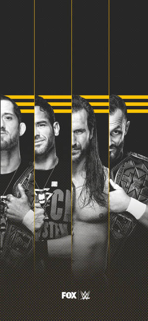 WWE Nxt Supersterre swart en wit muurpapier — iPhone 14 Pro Muurpapier