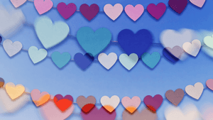 Liefdeshart-agtergrond — Oulike Hart Muurpapier