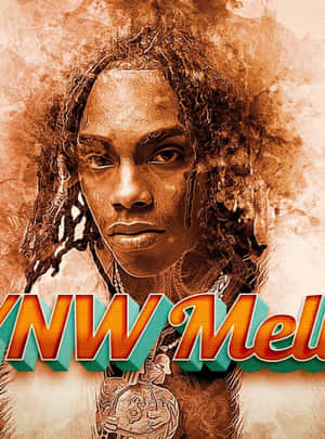YNW Melly Geanimeerde Illustrasie — Kindle Muurpapier