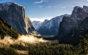 Yosemite-berge Macbook-agtergrond