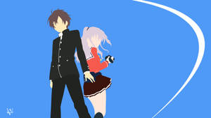 Yuu en Nao Charlotte Minimalistiese Anime