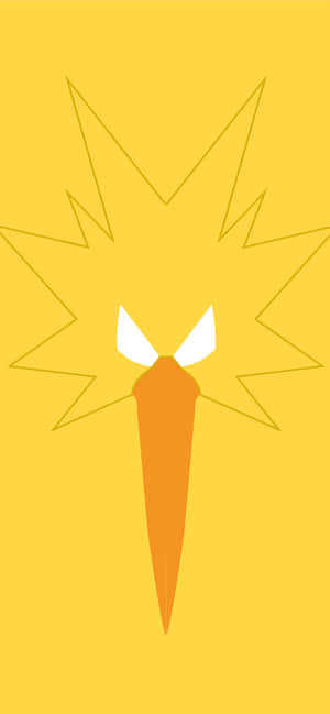 Zapdos Minimalistiese Gesig — Oppo Reno15 Pro Muurpapier