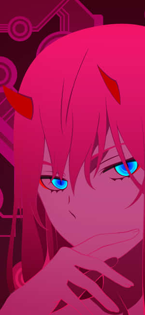 Zero Two agtergrond — POCO C81 Muurpapier